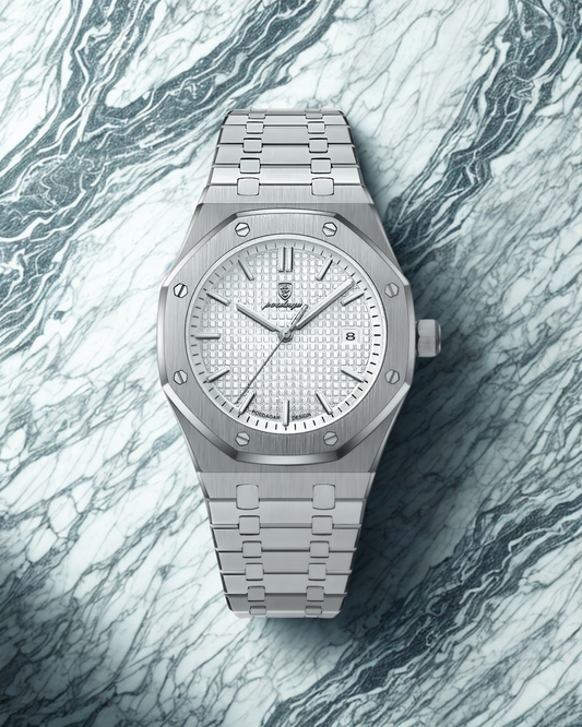 Reloj Poedagar | Oxford Silver White