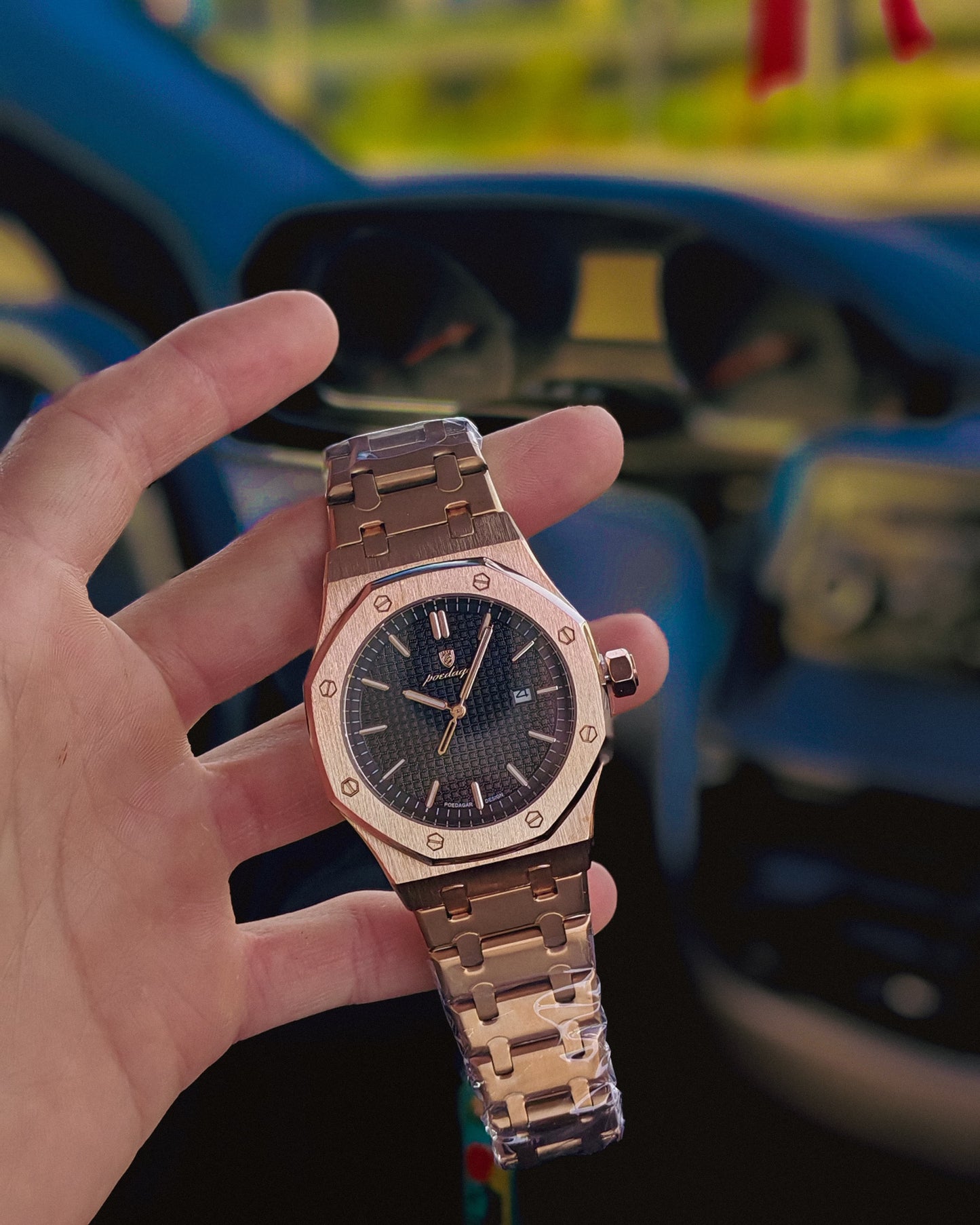 Reloj Poedagar | Oxford Golden Black