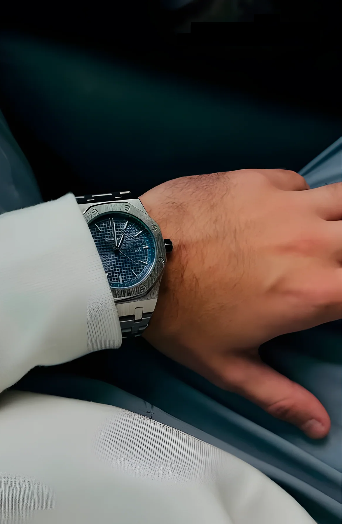 Reloj Poedagar | Oxford Silver Blue
