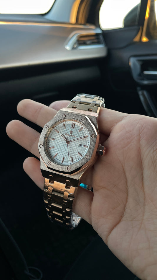 Reloj Poedagar | Oxford Golden White