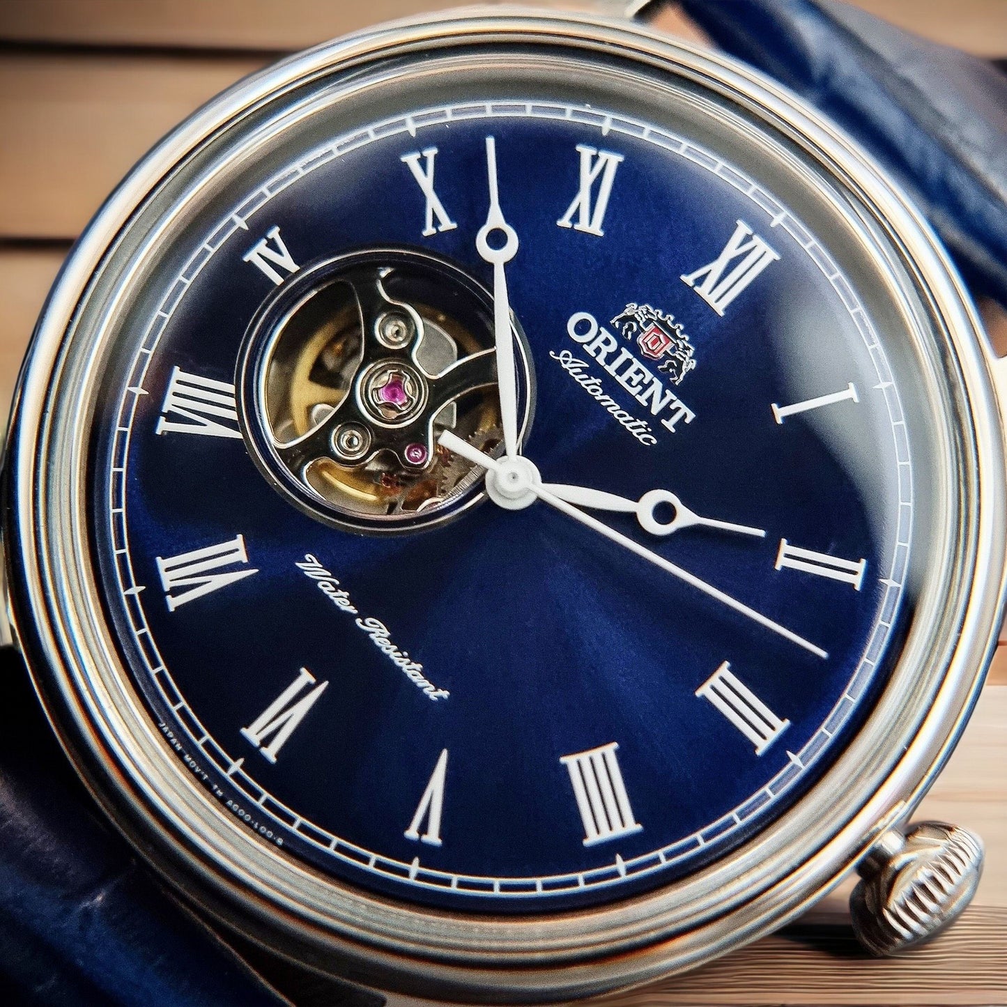 Reloj Orient de Caballero Cuero Genuino Open Heart