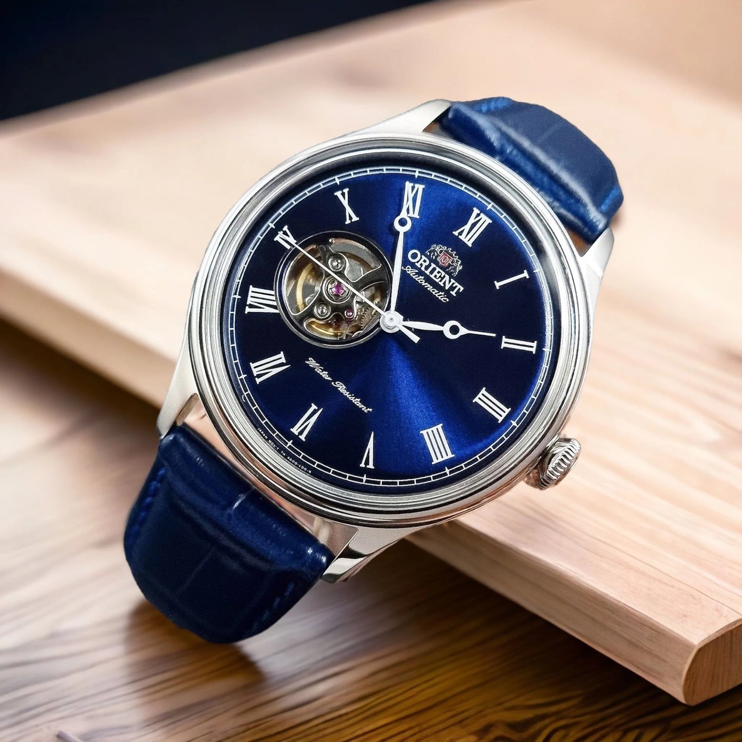 Reloj Orient de Caballero Cuero Genuino Open Heart