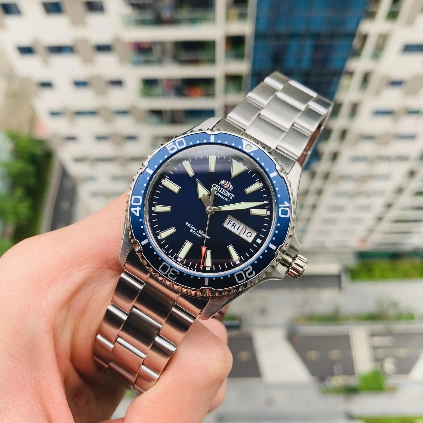 Reloj Orient Azul Automático 200 metros sumergible