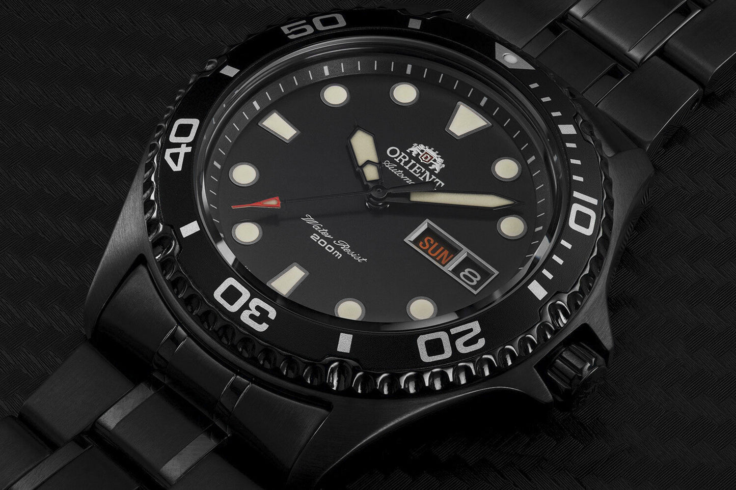 Reloj Orient Negro Automático 200 metros sumergible