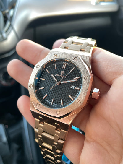 Reloj Poedagar | Oxford Golden Black