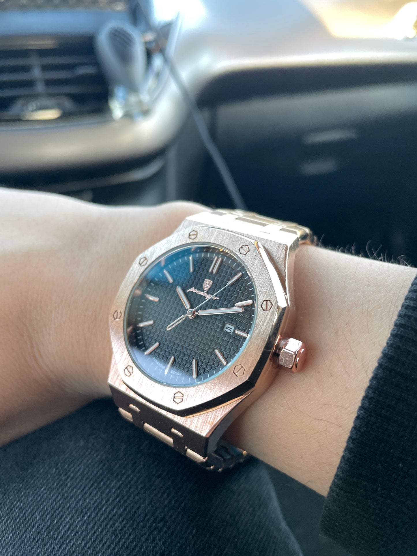 Reloj Poedagar | Oxford Golden Black