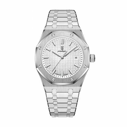 Reloj Poedagar | Oxford Silver White