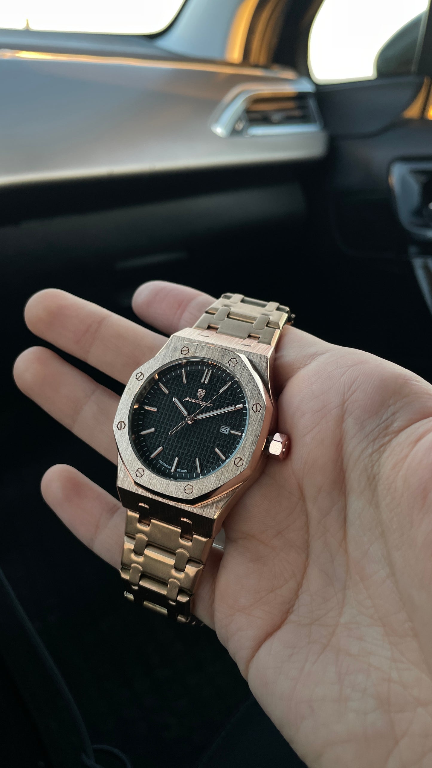 Reloj Poedagar | Oxford Golden Black