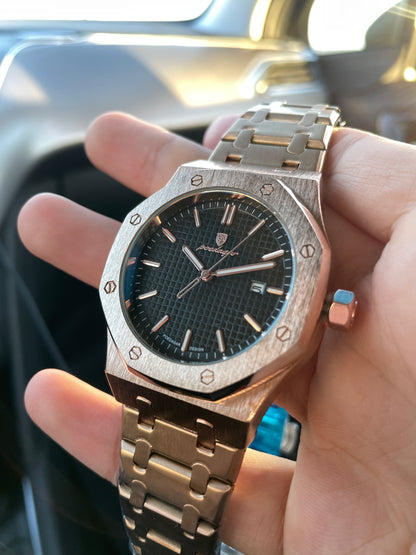 Reloj Poedagar | Oxford Golden Black