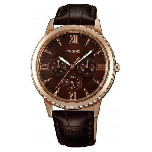 Reloj Orient Fechador de dama con circonias.