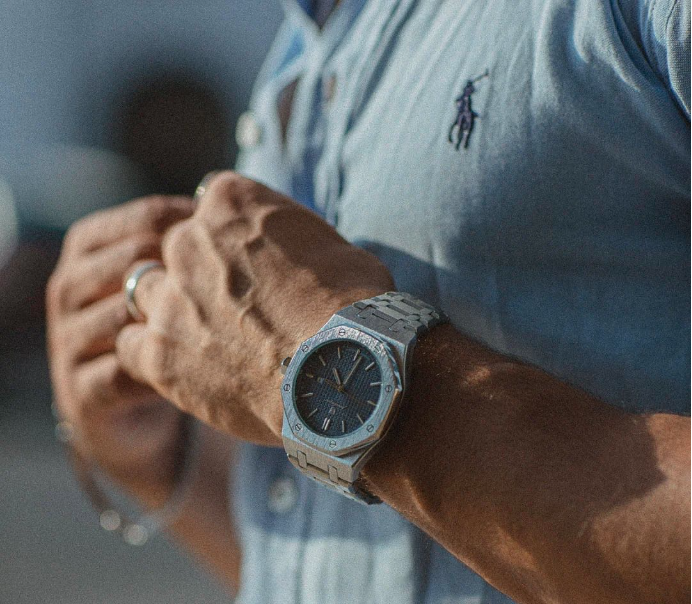 Reloj Poedagar | Oxford Silver Blue