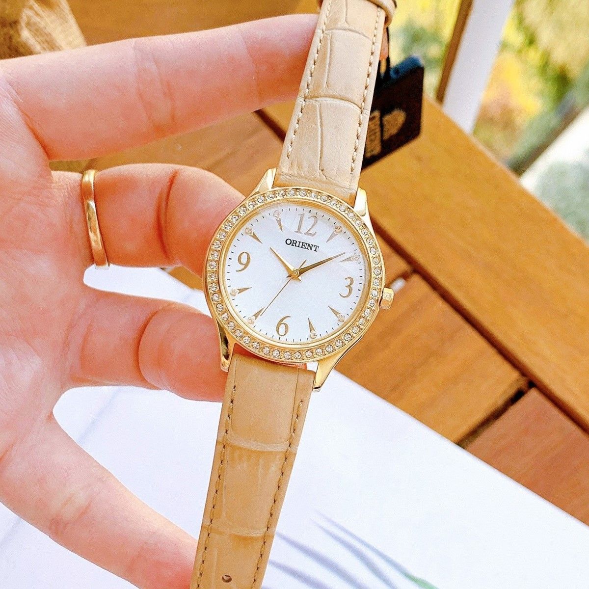 Reloj Orient de Dama clasico cuero genuino